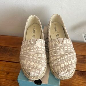 TOMS Women's Alpargata Rope Tan Espadrille Shoes